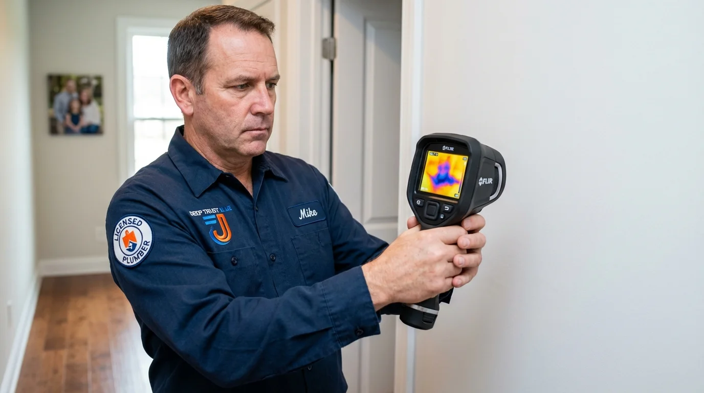 Thermal imaging leak detection by Johns Plumbing LLC in Thomasville